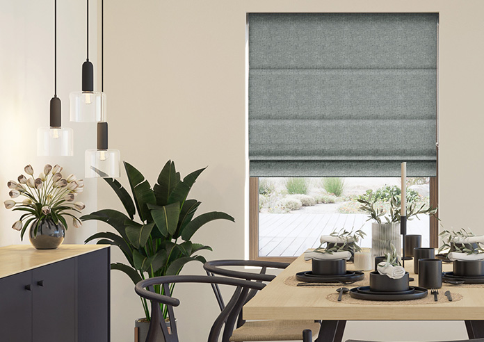 Atina (Blackout), Mottled Black - Roman Blind - Image 3